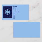 冬の名刺 名刺 (正面/裏面)