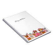 冬の名前の可愛い犬 ノートブック (右側)