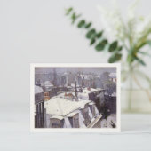 冬の名物はがき絵画 ポストカード (スタンド正面)