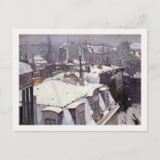 冬の名物はがき絵画 ポストカード (正面)