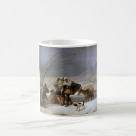 冬の吹雪 コーヒーマグカップ