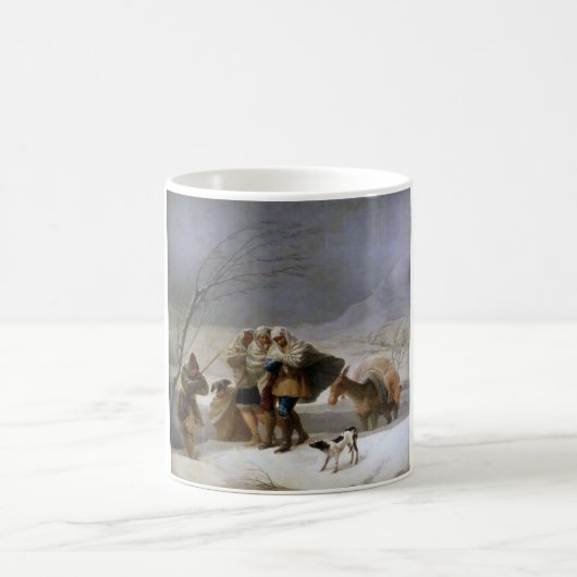 冬の吹雪 コーヒーマグカップ (中央)