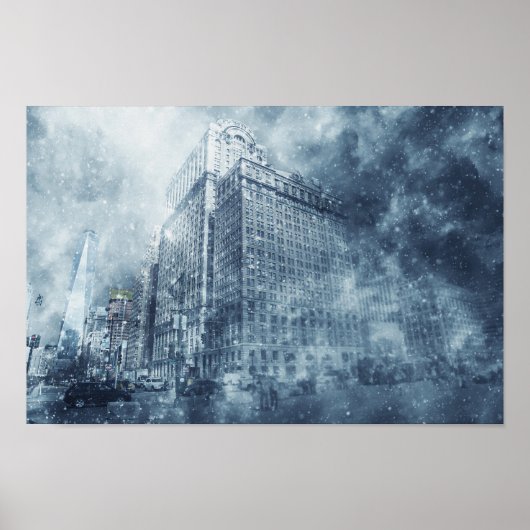 冬の吹雪 ポスター (正面)