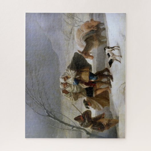 冬の吹雪(Francisco Goya) ジグソーパズル (縦)