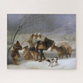 冬の吹雪(Francisco Goya) ジグソーパズル (横)