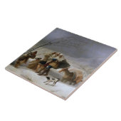 冬の吹雪(Francisco Goya) タイル (側面)