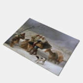 冬の吹雪(Francisco Goya) ドアマット (アングル)