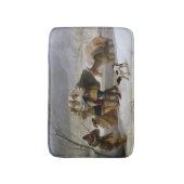 冬の吹雪(Francisco Goya) バスマット (正面縦)