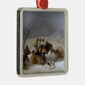 冬の吹雪(Francisco Goya) メタルオーナメント (右)