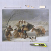 冬の吹雪(Francisco Goya) 薄葉紙 (クラフト)