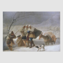 冬の吹雪(Francisco Goya)
