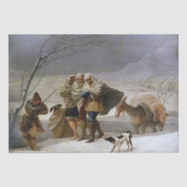 冬の吹雪(Francisco Goya) 薄葉紙