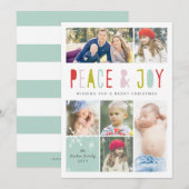 冬の喜びの休日カード シーズンカード (正面/裏面)