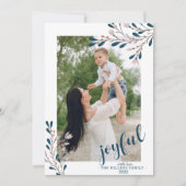 冬の喜びの花束 | 写真 シーズンカード (正面)