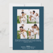 冬の喜びの花束 | 写真 シーズンカード (裏面)