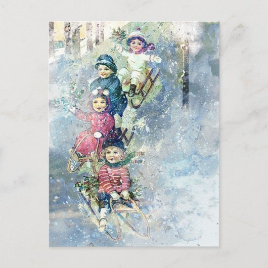 冬の喜び ポストカード (正面)