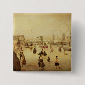 冬の喜び 缶バッジ (正面)