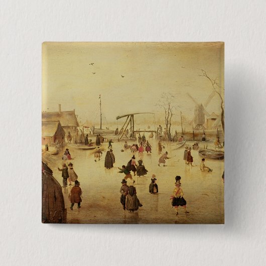 冬の喜び 缶バッジ (正面)