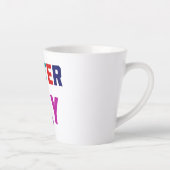 冬の喜び – Cozy カラフル Letters カフェラテマグ (右)