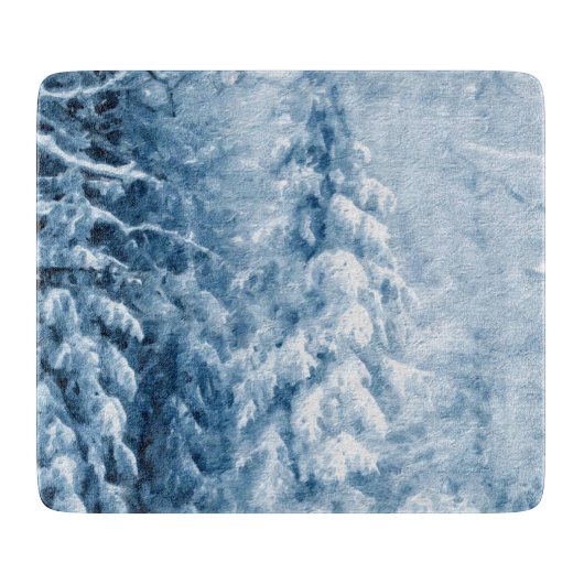 冬の囁き カッティングボード (正面)