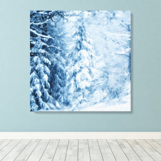 冬の囁き キャンバスプリント (インサイチュ (ウッドフロア))