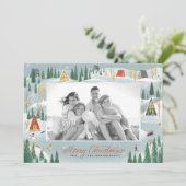 冬の図解入りの、写真付きのシーンの写真 シーズンカード (スタンド正面)