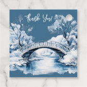 冬の国の水流の橋結婚の フェイバータグ (裏面)