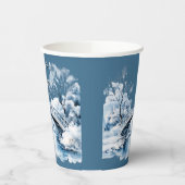 冬の国の水流の橋結婚の 紙コップ (左)