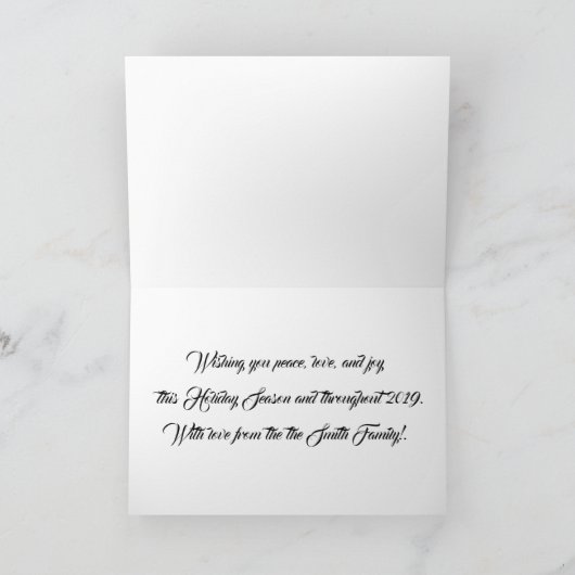 冬の国の風景が幸せに シーズンカード (内部)