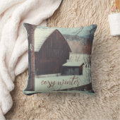 冬の国の風景 クッション (ブランケット)