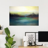 冬の地平線 ポスター (ホームオフィス)