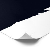 冬の地球地理世界地図 ポスター (角)