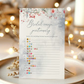 冬の埃っぽい青いブライダルシャワー絵文字