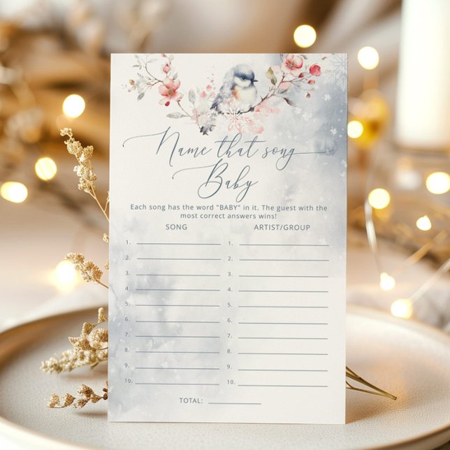 冬の埃っぽい青い赤ちゃんシャワーそのソングゲームの名前 (クリエイターアップロード済み)