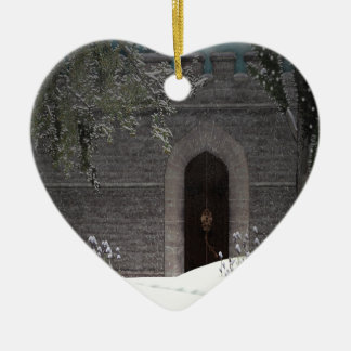 冬の城のオーナメント セラミックオーナメント