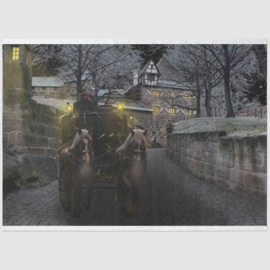 冬の城ティッシュペーパー 薄葉紙 (正面)