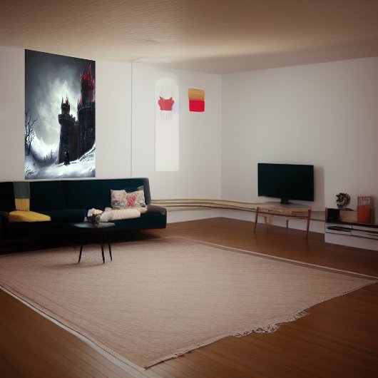 冬の城 | AIアートポスター ポスター