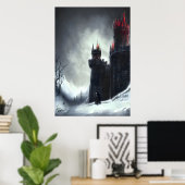 冬の城 | AIアートポスター ポスター (ホームオフィス)