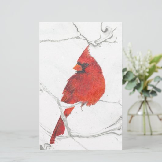 冬の基本的なスケッチ 便箋 (スタンド正面)