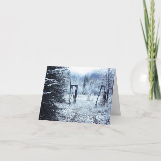 冬の塀カード シーズンカード (正面)