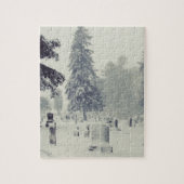 冬の墓地 ジグソーパズル (縦)