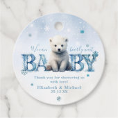 冬の夏に赤ちゃんモダンのシャワーを待つ フェイバータグ (正面)