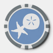 冬の夏の季節 ポーカーチップ (正面)