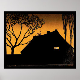 冬の夕べ(1919)ジュリー・ド・グラグ ポスター