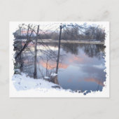 冬の夕日の日 ポストカード (正面)