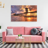 冬の夕日 キャンバスプリント (インサイチュ (リビング))