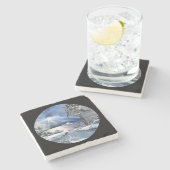 冬の夕日 ストーンコースター (横)