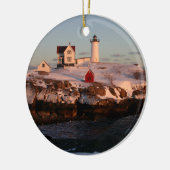 冬の夕日 セラミックオーナメント (左)