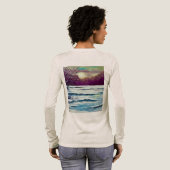 冬の夕日 トライブレンドTシャツ (背面全体)