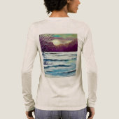 冬の夕日 トライブレンドTシャツ (背面)